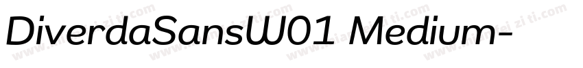 DiverdaSansW01 Medium字体转换